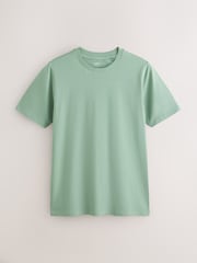Green Muscle Fit Essential Cotton T-Shirt - Image 1 of 3