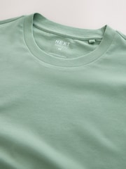 Green Muscle Fit Essential Cotton T-Shirt - Image 3 of 3