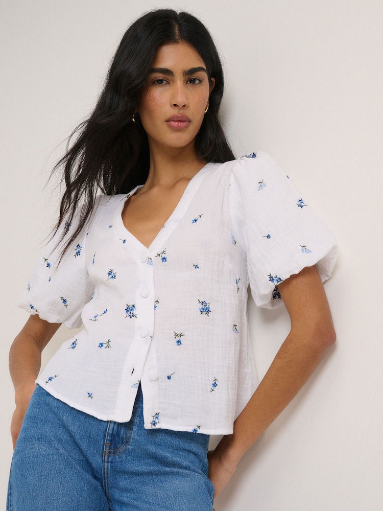 Nobodys Child White Brooke Top - Image 1 of 5 Nobodys Child White Brooke Top - Image 1 of 5