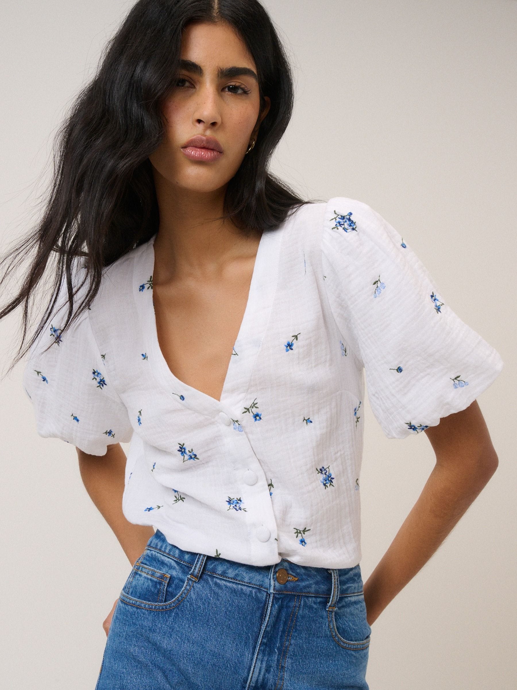 Buy Nobodys Child White Brooke Top from Next USA