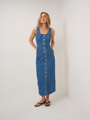 Nobodys Child Blue Quays Midi Dress - Image 1 of 5