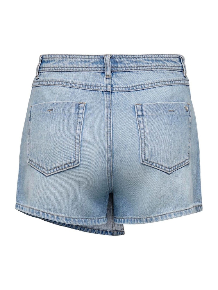 ONLY Blue Mini Denim Wrap Skort - Image 5 of 5 ONLY Blue Mini Denim Wrap Skort - Image 5 of 5