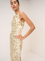 Nobodys Child Yellow Zahara Midaxi Dress - Image 3 of 5