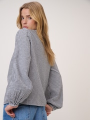 Nobodys Child Black Isla Top- Gingham - Image 2 of 5