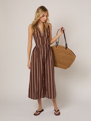 Nobodys Child Brown Sleeveless Starlight Midi Dress - Image 1 of 5