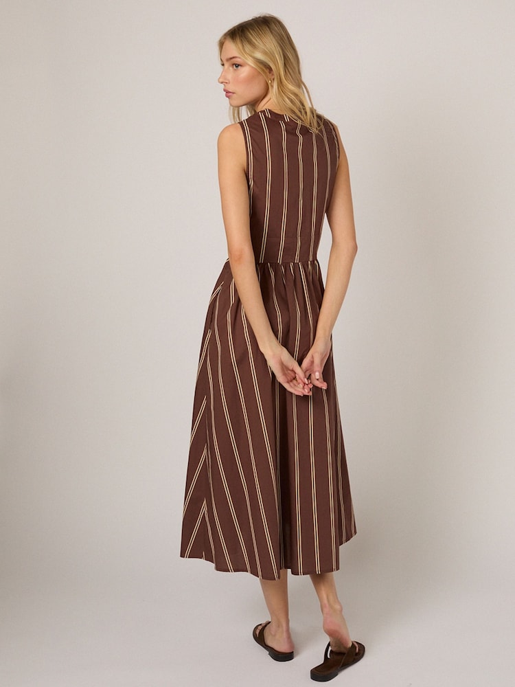 Nobodys Child Brown Sleeveless Starlight Midi Dress - Image 2 of 5