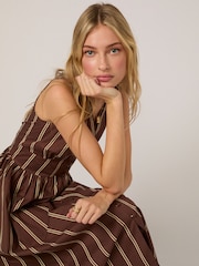 Nobodys Child Brown Sleeveless Starlight Midi Dress - Image 4 of 5