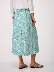 Crew Clothing Green Ella Midi Skirt - Image 2 of 5