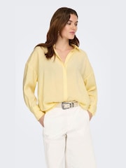 ONLY Loose Fit Button Through Shirt - Obraz 3 z 6