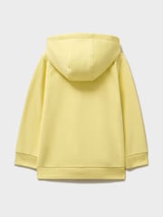 Crew Clothing Yellow Long Sleeve Frill Pocket Hoodie - Image 2 of 3