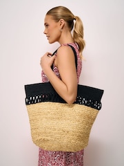 Crew Clothing Natural Decorative Jute Bag - Image 1 of 3