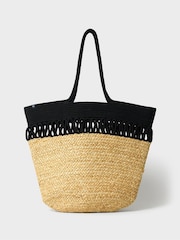 Crew Clothing Natural Decorative Jute Bag - Image 2 of 3