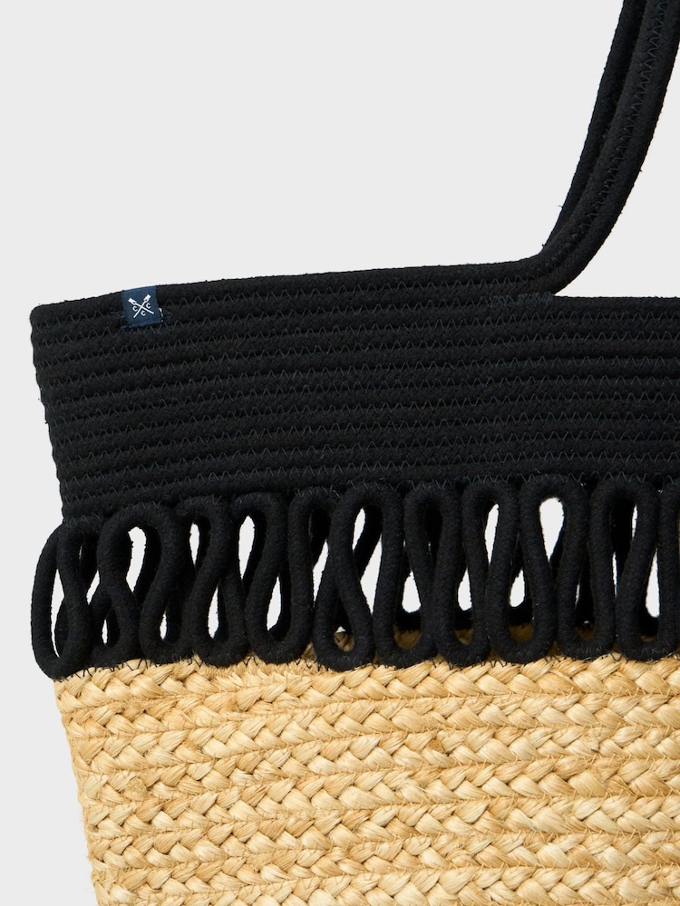 Crew Clothing Natural Decorative Jute Bag - Image 3 of 3 Crew Clothing Natural Decorative Jute Bag - Image 3 of 3