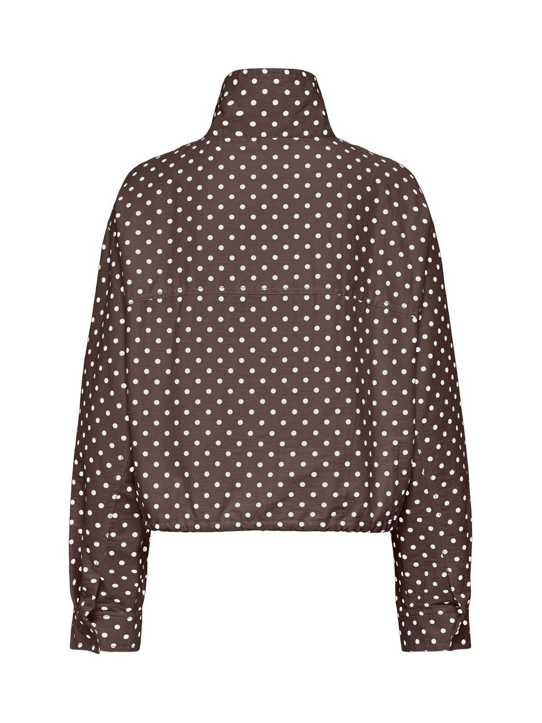 Buy ONLY Brown Polka Dot Funnel Neck Jacket from the Next UK