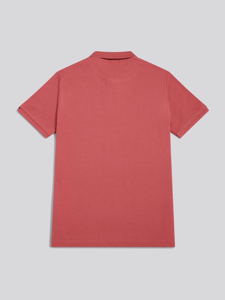 U.S. Polo Assn Red DHM Pique Polo Shirt - Image 2 of 4 U.S. Polo Assn Red DHM Pique Polo Shirt - Image 2 of 4
