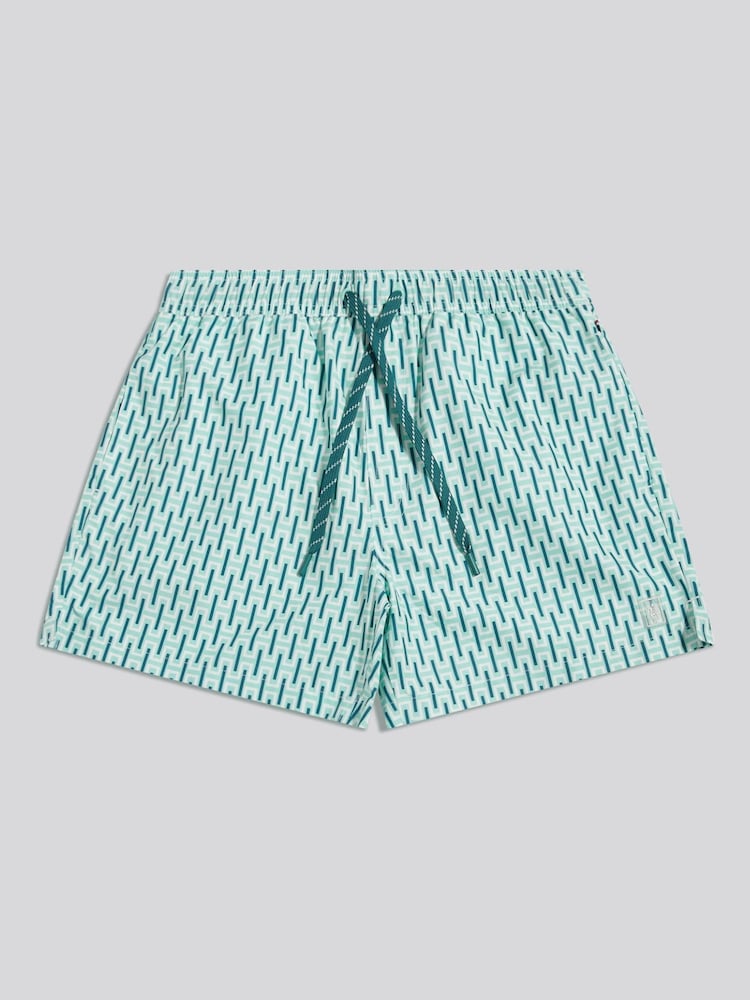 U.S. Polo Assn Green Geo Printed Swim Shorts - Image 1 of 3 U.S. Polo Assn Green Geo Printed Swim Shorts - Image 1 of 3