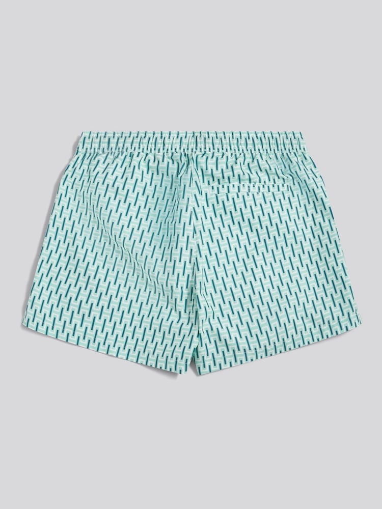 U.S. Polo Assn Green Geo Printed Swim Shorts - Image 2 of 3 U.S. Polo Assn Green Geo Printed Swim Shorts - Image 2 of 3