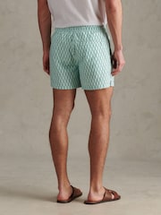 U.S. Polo Assn Green Geo Printed Swim Shorts - Image 4 of 7
