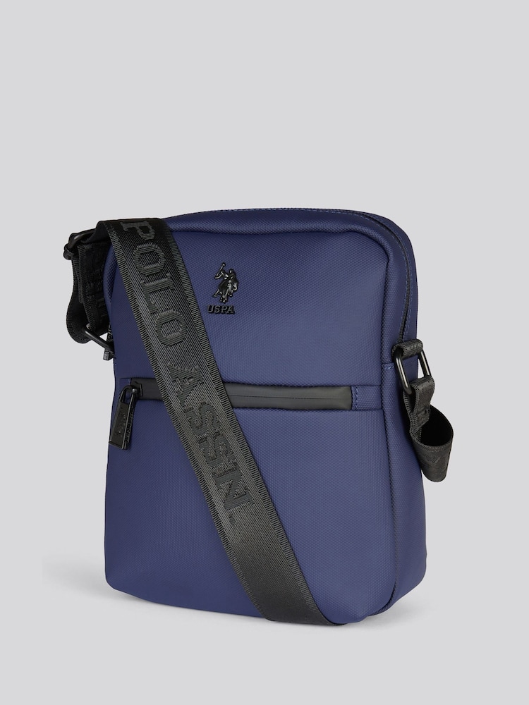 U.S. Polo Assn. Blue Arrowhead Cross-Body Bag - Image 2 of 8 U.S. Polo Assn. Blue Arrowhead Cross-Body Bag - Image 2 of 8