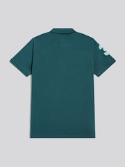 U.S. Polo Assn. Green Regular Fit Player 3 Pique Polo Shirt - Image 2 of 5