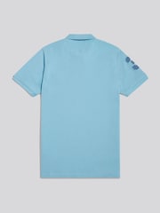 淡藍色 - U.S. Polo Assn. 常規剪裁 Player 3 凸紋 Polo 衫 - 圖片 2/5