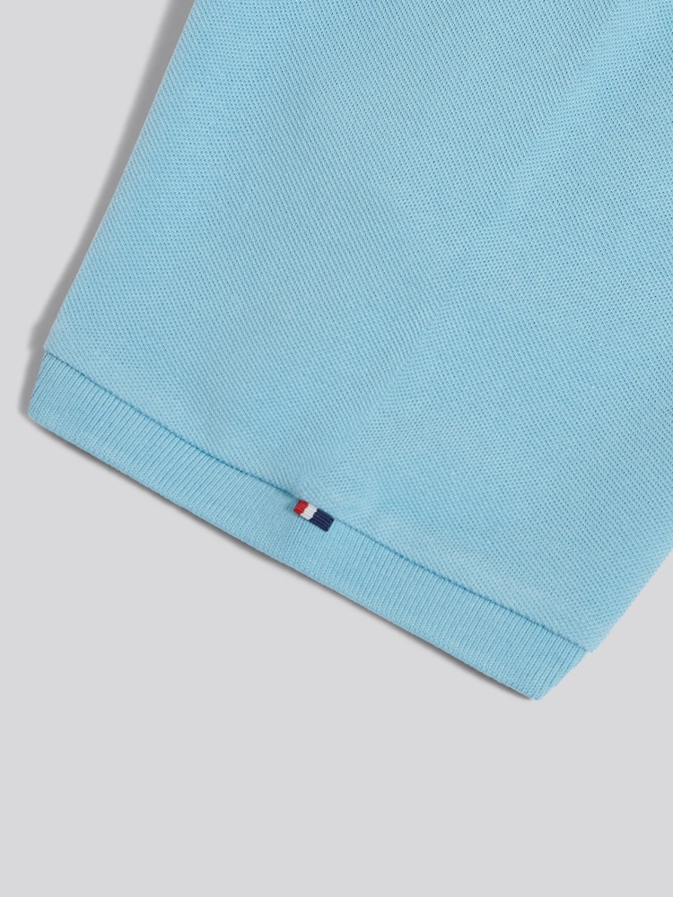 淡藍色 - U.S. Polo Assn. 常規剪裁 Player 3 凸紋 Polo 衫 - 圖片 5/5