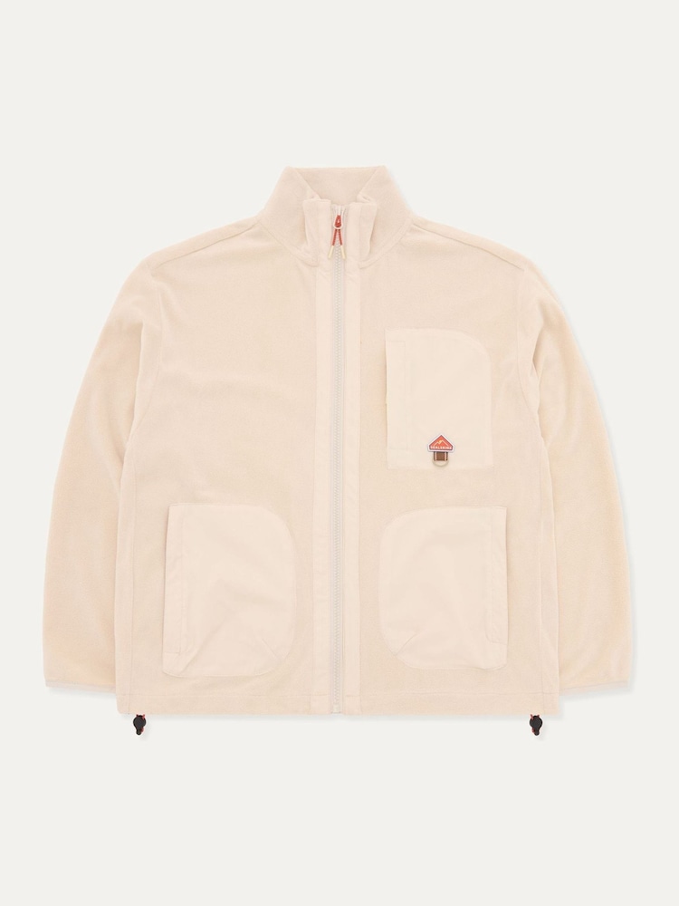 Sealskinz Cream Alderford Recycled Full Zip Fleece - Image 2 of 5 Sealskinz Cream Alderford Recycled Full Zip Fleece - Image 2 of 5