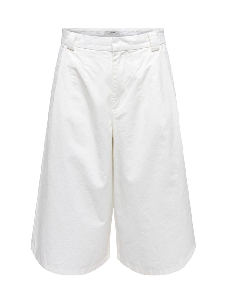 JDY White High Waist Bermuda Shorts - Image 2 of 3