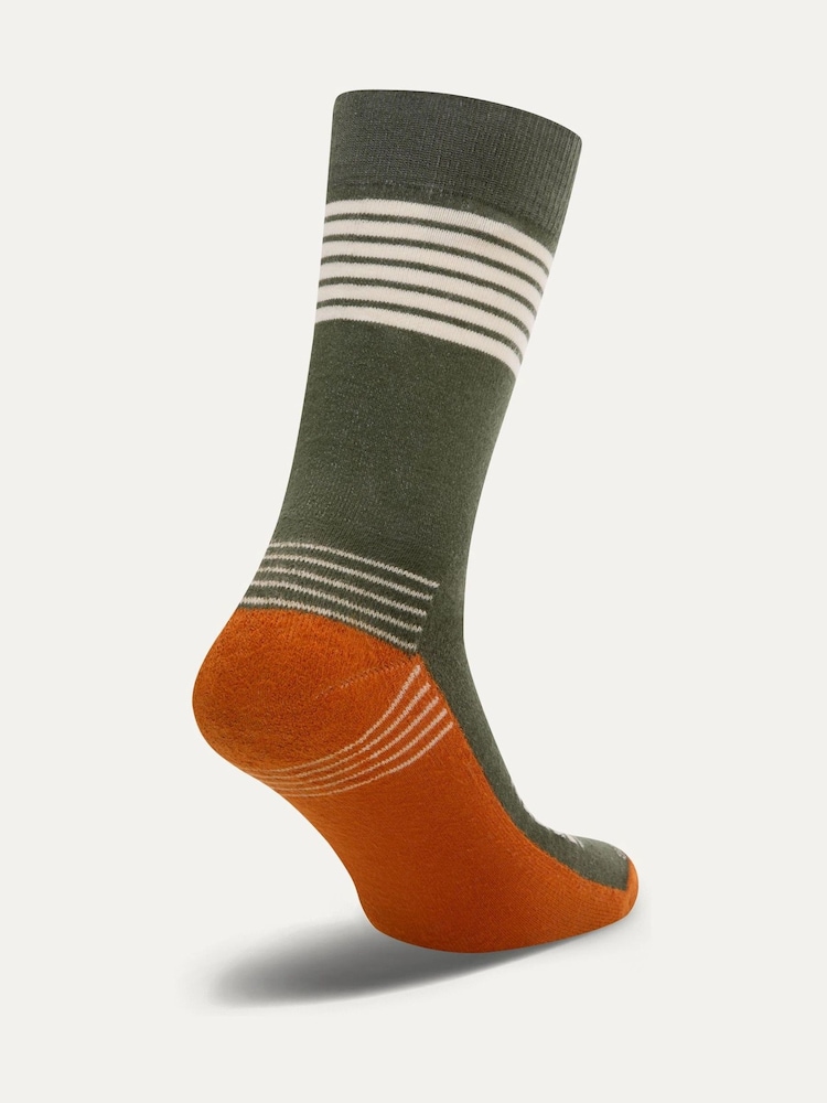 Sealskinz Green Wheatacre Lightweight Mid Length Hiking Socks - Image 2 of 2