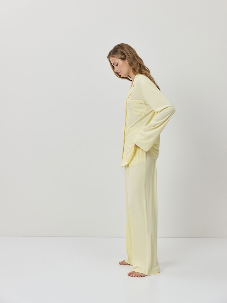 Aruelle Yellow Cassia Long Pyjamas - Image 4 of 4 Aruelle Yellow Cassia Long Pyjamas - Image 4 of 4