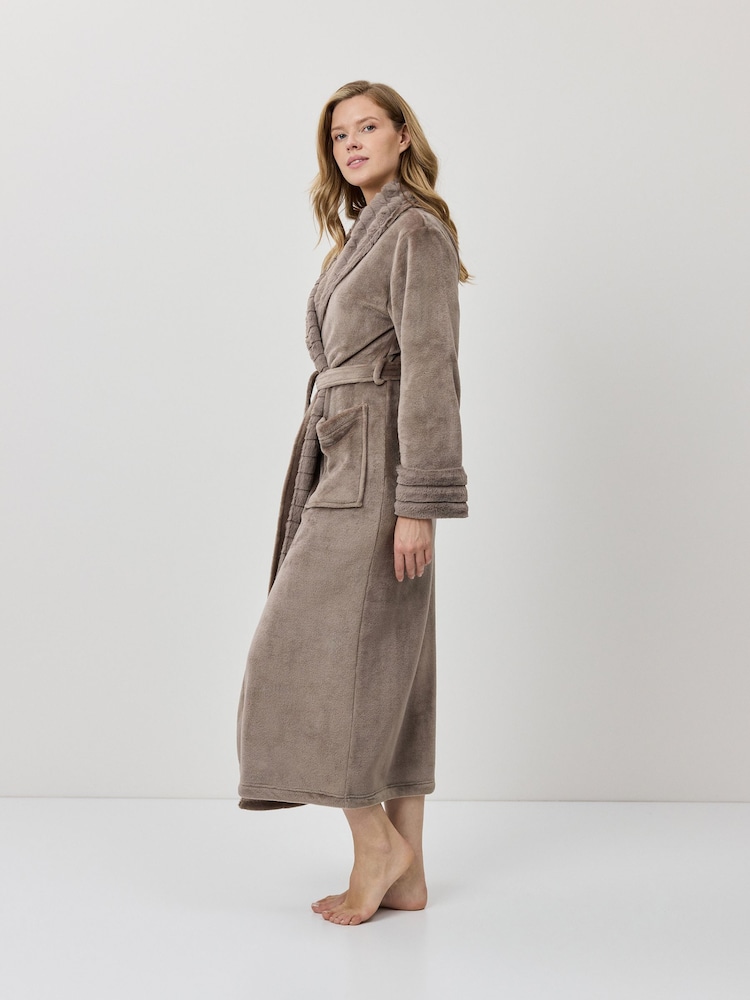 Aruelle Demi Taupe Bathrobe - Imaginea 4 din 4
