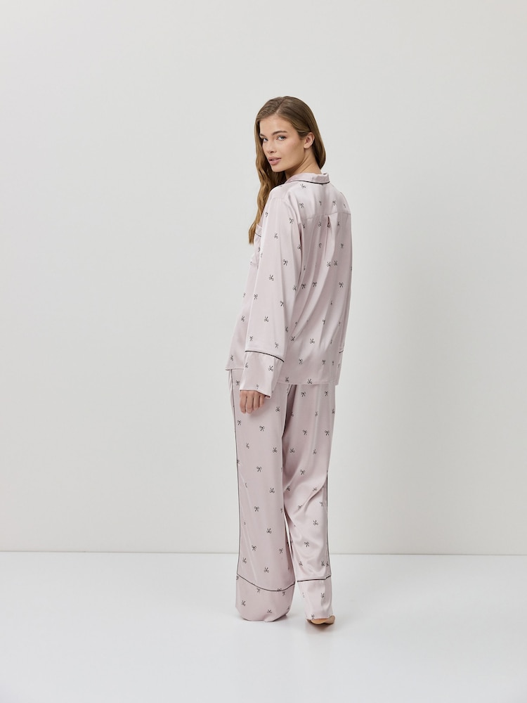 Aruelle Pink Rosa Long Pyjamas - Image 2 of 5 Aruelle Pink Rosa Long Pyjamas - Image 2 of 5