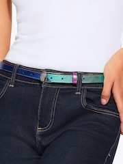 Kurt Geiger London Pink Reversible 20 Eagle Belt - Image 5 of 5