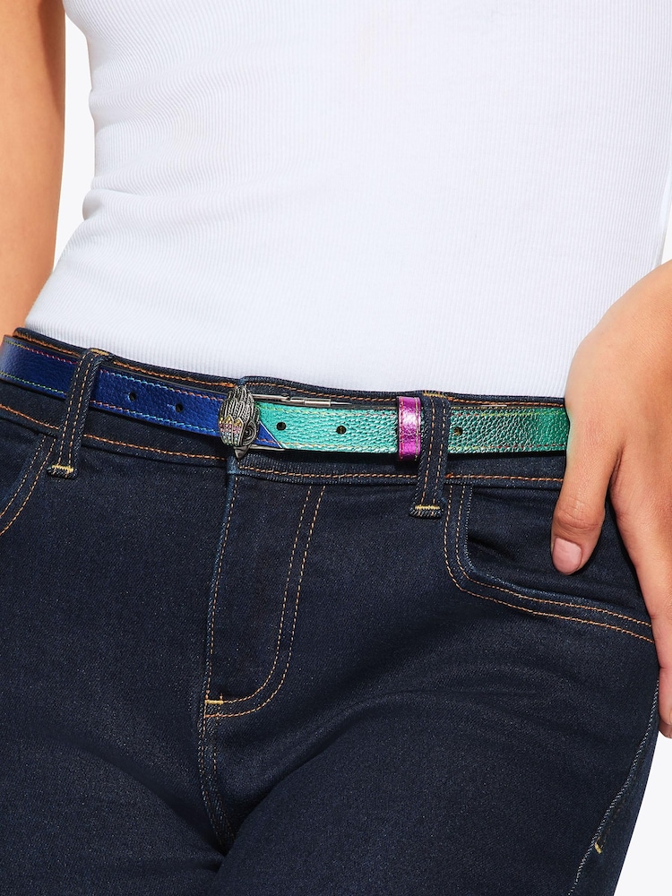 Kurt Geiger London Pink Reversible 20 Eagle Belt - Image 5 of 5