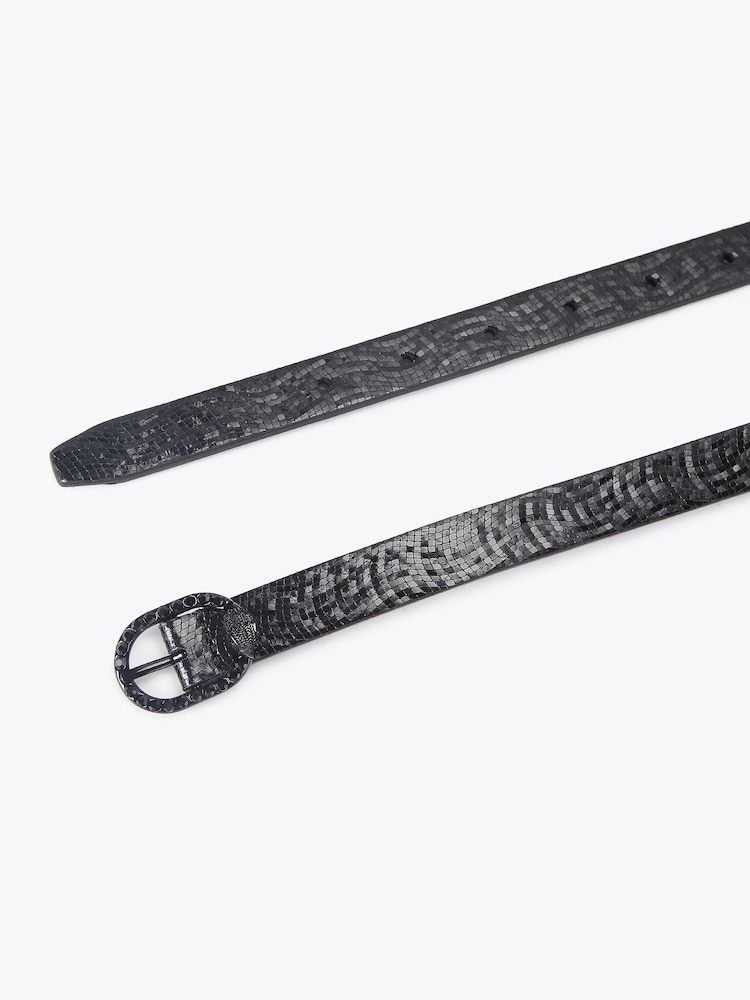 Kurt Geiger London Black Mayfair 18 Belt - Image 2 of 4 Kurt Geiger London Black Mayfair 18 Belt - Image 2 of 4