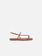 Simmi London Brown Leana Flat Sandals - Image 2 of 4
