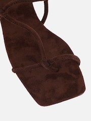 Simmi London Brown Suede Leana Flat Sandals - Image 4 of 4