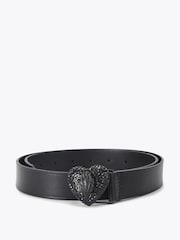 Kurt Geiger London Black Eagle Heart 30 Belt - Image 1 of 4