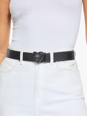 Kurt Geiger London Black Eagle Heart 30 Belt - Image 4 of 4