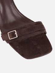 Simmi London Brown Dalia Buckle Detail Block Heeled Sandals - Image 3 of 4
