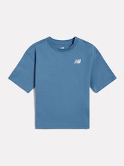 New Balance Blue Small Logo Jersey T-Shirt - Image 1 of 3
