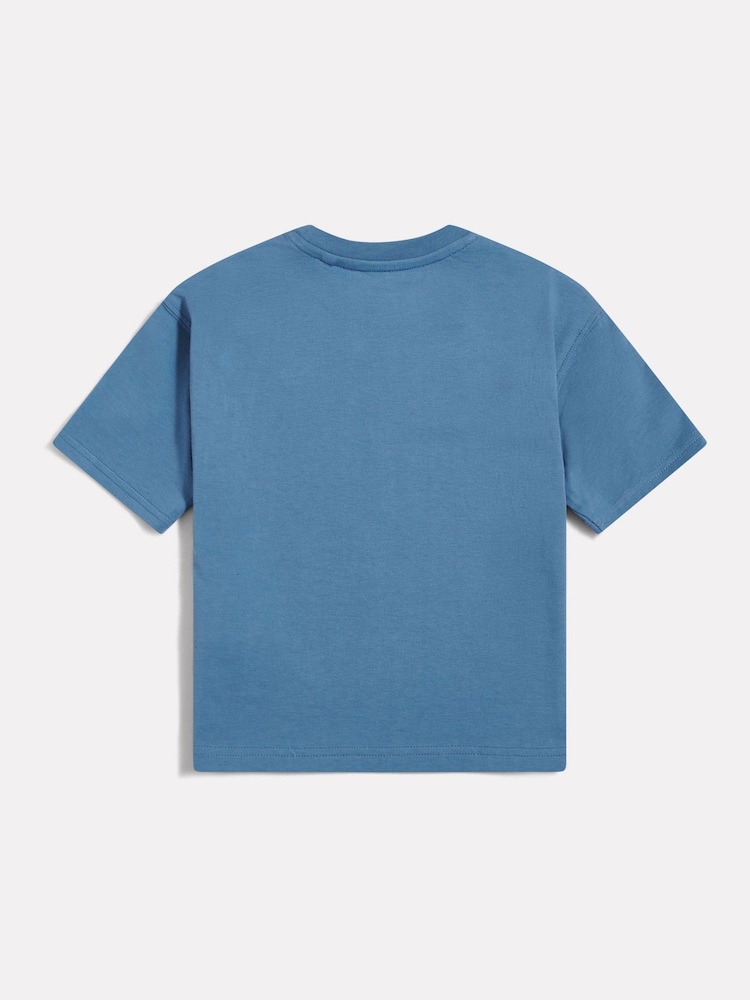 New Balance Blue Small Logo Jersey T-Shirt - Image 2 of 3