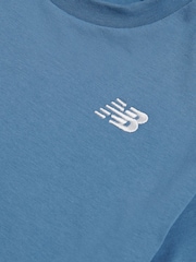 New Balance Blue Small Logo Jersey T-Shirt - Image 3 of 3