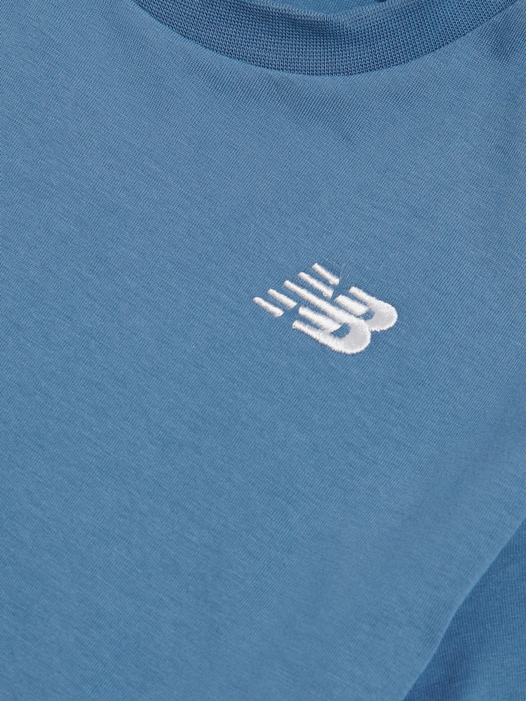 New Balance Blue Small Logo Jersey T-Shirt - Image 3 of 3