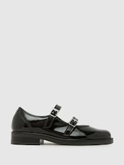 Schuh Black Loveday Leather Mary Jane Shoes - Image 1 of 4