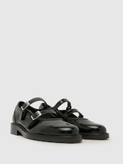 Schuh Black Loveday Leather Mary Jane Shoes - Image 2 of 4