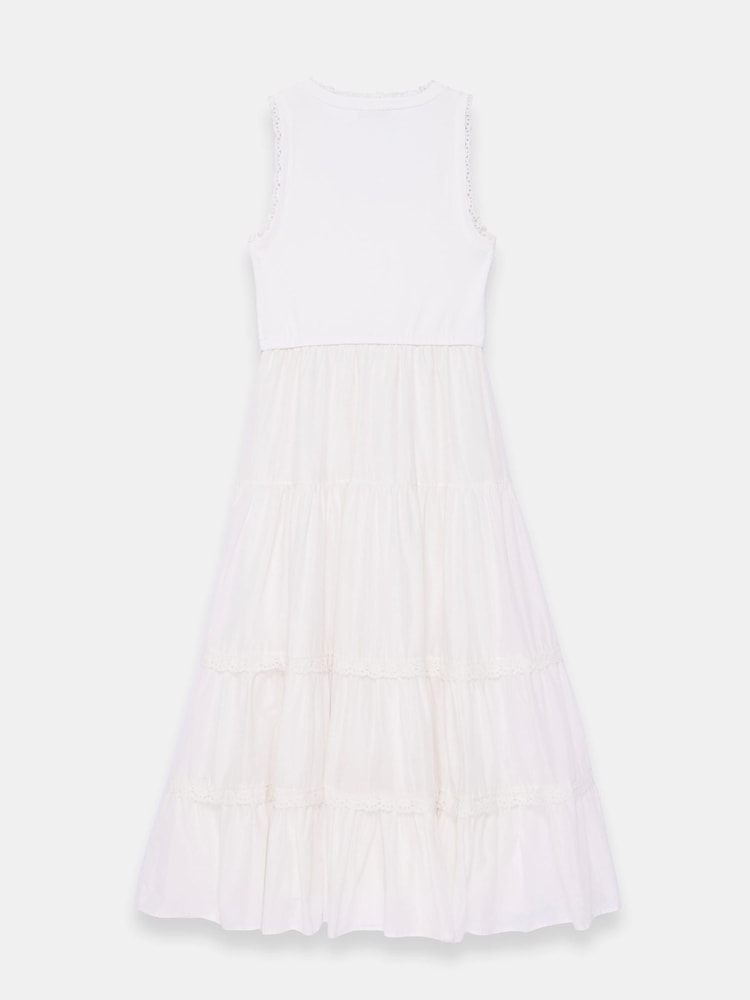 Mint Velvet Crochet Trim Tiered Midi Dress - Image 8 of 8 Mint Velvet Crochet Trim Tiered Midi Dress - Image 8 of 8