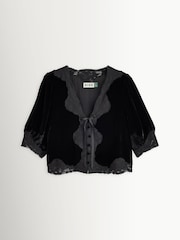 Rixo Black Ursula Bordeaux Top - Image 1 of 1