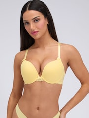 Boux Avenue Yellow Sabrina Ultra Push Up Bra - Image 1 of 6