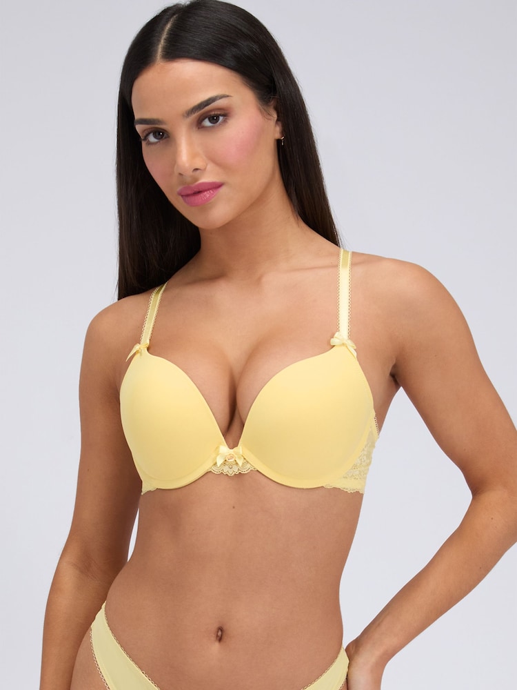 Boux Avenue Yellow Sabrina Ultra Push Up Bra - Image 1 of 6